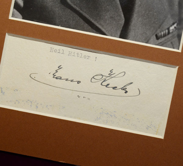 Gauleiter & SS-Brigadefuhrer Hans Krebs | Signature | Photograph.