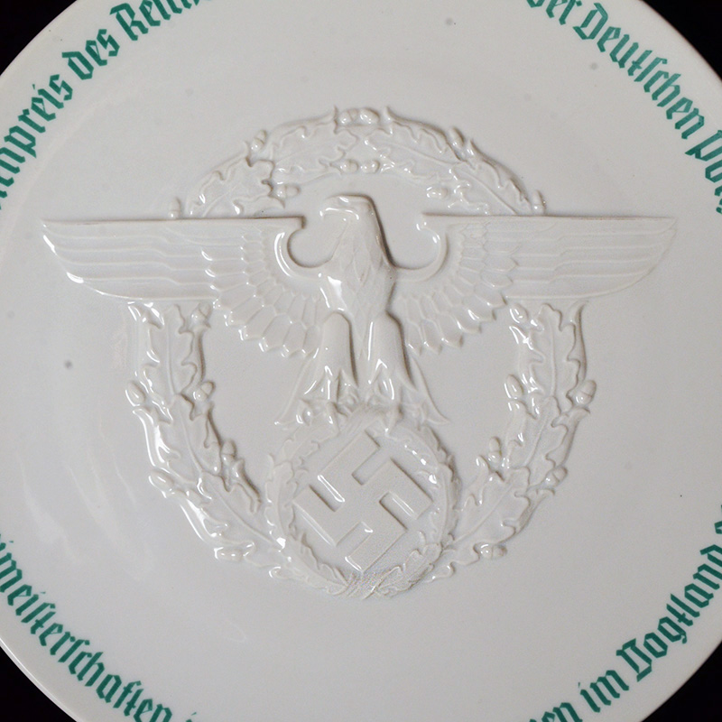 Allach Porcelain Plate Polizei Sports Presentation Plate