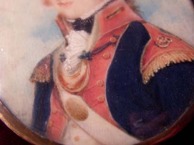 Military Portrait Miniature | David Gibson | 1796. 
