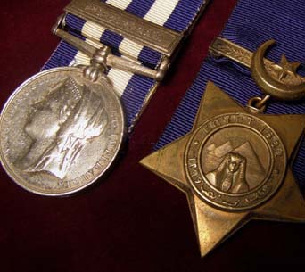 Egypt Medal & Star. 2/ Yorkshire & Lancashire Regiment.