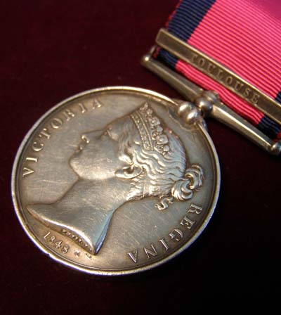 Military General Service Medal. Toulouse Clasp. 5th Dragoon Guards.