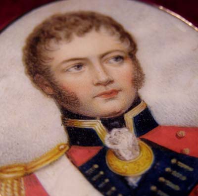 Portrait Miniature | Waterloo & Peninsular Period |  Officer | 42nd Highland Regiment.