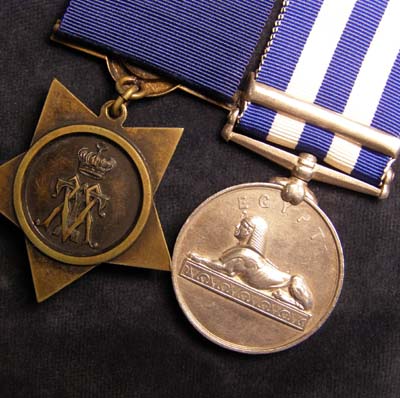 Egypt Medal & Star. 1/ Shropshire Light Infantry.