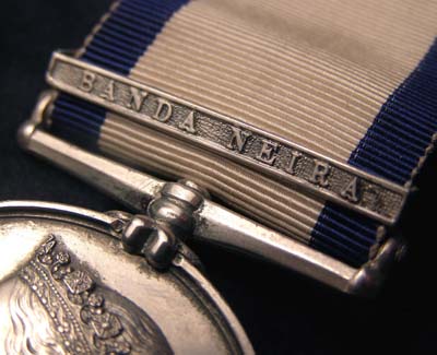 Naval General Service Medal. Banda Neira Clasp. Rare.