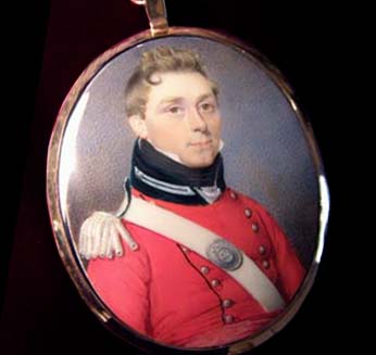 Military Portrait Miniature | Officer. 45th Regiment Foot | Circa 1814.