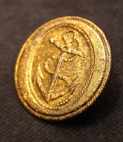 Napoleonic Royal Navy Button Rank of Officer - 1812