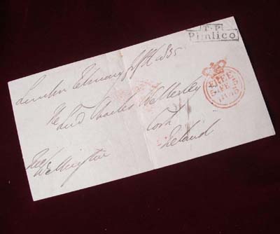 Duke of Wellington  Signature 1835.