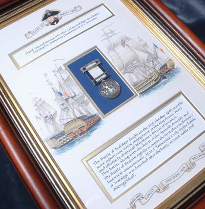 Naval General Service Medal. HMS Temeraire. Trafalgar Clasp.