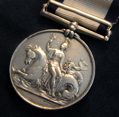 Naval General Service Medal. Syria Clasp. Royal Marine. HMS Asia.