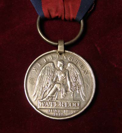 Waterloo Medal. Royal Welsh Fusiliers. 23rd Regiment of Foot. 