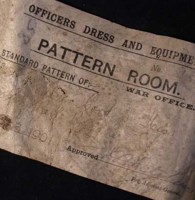 1901 War Office Pattern Piece for Rifle Brigade Officer's shoulder cord - Rare