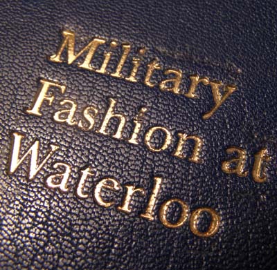 Military Fashion at Waterloo. Hand-painted Plates. Unique Book 