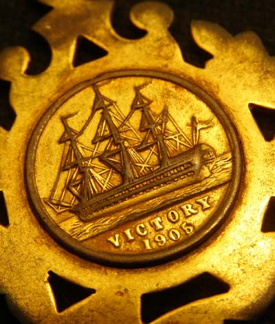 HMS Victory Souvenir Pendant From Ships Copper - Nelson Centenary