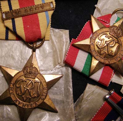 8th Army Medals. Boxed. Royal Engineers.