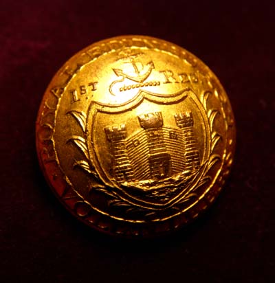 Napoleonic Button. 1st Regiment. Royal Edinburgh Volunteers.