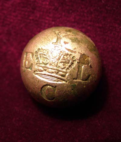 Napoleonic Button. East Lothian Yeomanry Cavalry.