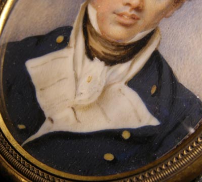 Naval Portrait Miniature | Midshipman. William Wood. 1804. 