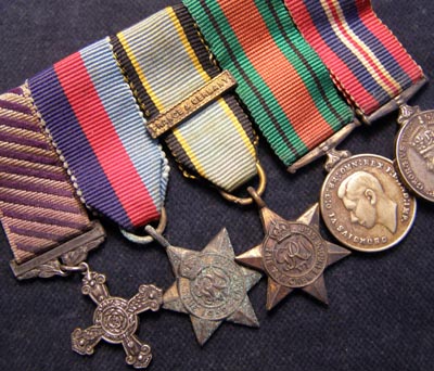 DFC/Air Crew Europe Miniature Medal Group.