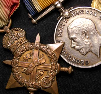WWI Medal Group. Scots Guards. Wounded.1914.