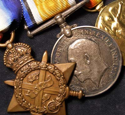 WWI Medal Trio. 1914. South Staffordshire Regiment.