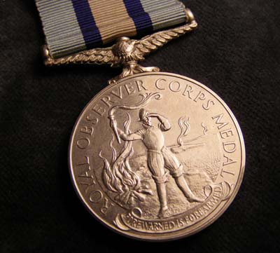 Royal Observer Corps Medal.