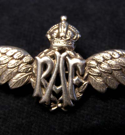 RAF 'Sweetheart' Brooch. Silver. Circa 1940.