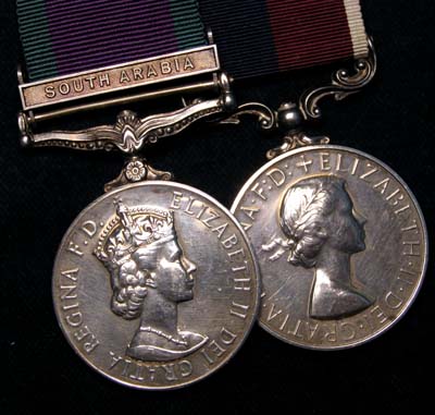 RAF LSGC Medal | GSM South Arabia Clasp