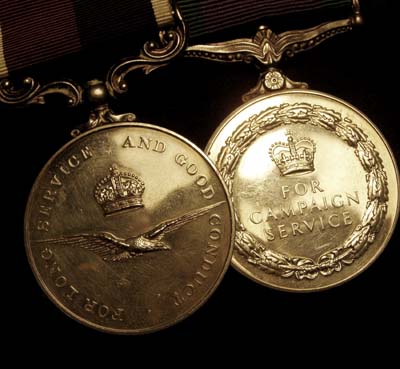 RAF LSGC Medal | GSM South Arabia Clasp