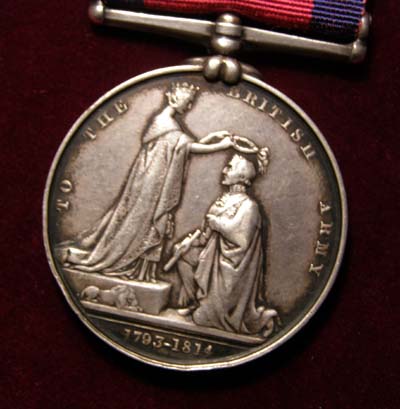 Military General Service Medal.  5 Clasps. 14th Light Dragoons.