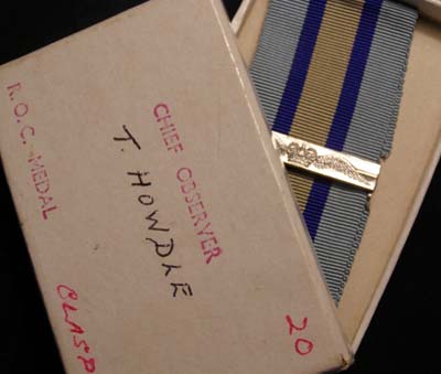 MEDAL CLASP | Royal Observer Corps | Boxed