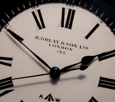  Royal Navy Deck Watch  By Golay & Sons. 