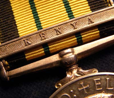 Kenya Medal  & General Service Medal Malaya Clasp | Rifle Brigade.