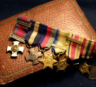 DSO/ DSC Miniature Medal Group. Cased. 