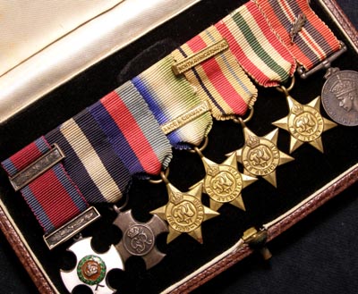 DSO/ DSC Miniature Medal Group. Cased. 