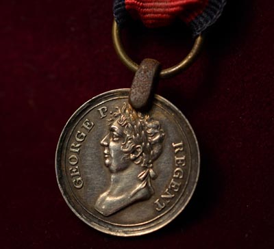 Waterloo Medal Miniature. 