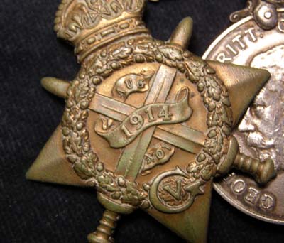 WWI 1914 Star Medal Trio. 7th Dragoon Guards