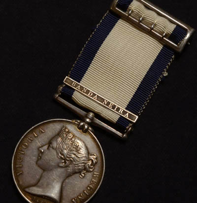 Naval General Service Medal | Banda Neira Clasp | Wounded In Action.