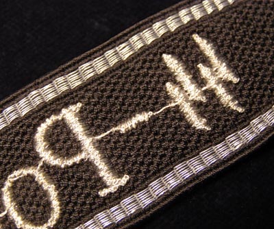 SS-Polizei Division Cuff Title | OR/NCO RZM Machine-Embroidered 