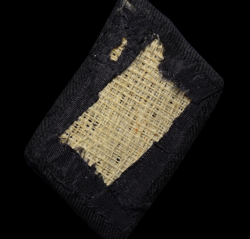 Waffen-SS BeVo Runic Collar Patch | Great Combat Used Piece