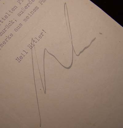 Martin Bormann | Reichsleiter | Signature.