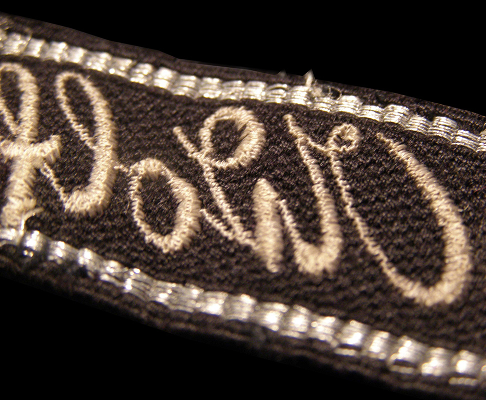 SS Leibstandarte Adolf Hitler RZM OR/NCO Cuff Title | Machine-Embroidered