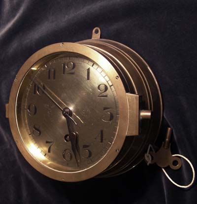 Kriegsmarine Ships Clock. Kieninger & Obergfell. Scarce.