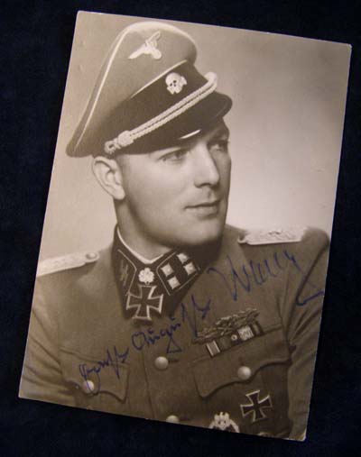 'Das Reich' Signed Photo. SS-Sturmbannfuhrer Ernst-August Krag.