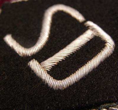 SS 'SD' (Sicherheitsdienst) officers sleeve diamond