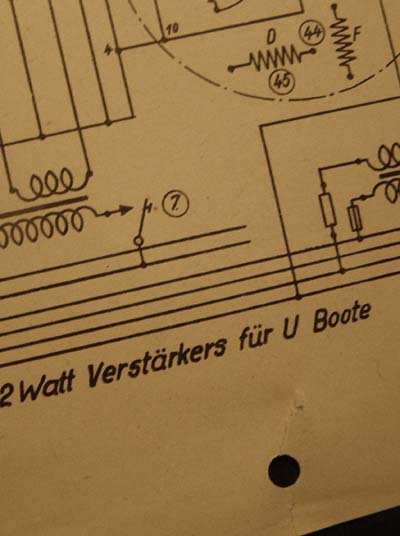 U-Boat Technical Diagrams & Charts. Group of 5.