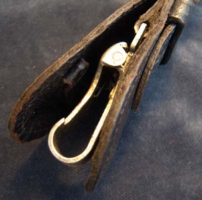 Luftwaffe Leather Sword Hanger With Concealed Spring-Clip