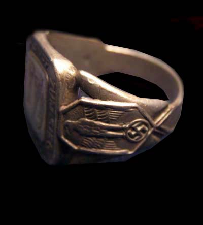 Reichskommissar for Occupied Holland Silver Ring With Owner's Initials ...