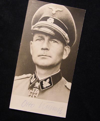 SS General Otto Kumm - Signed Photograph