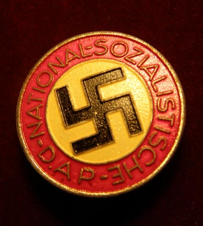 NSDAP Party Membership Badge - Scarce 'Buttonhole' version