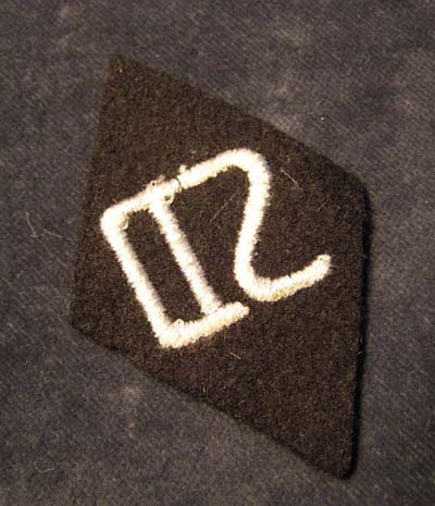 SS 'SD' (Sicherheitsdienst)  Insignia Sleeve Diamond. OR/NCO. Rare.